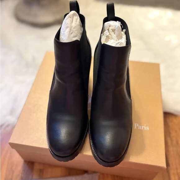 Christian Louboutin 70mm Marchacroche Leather Chelsea Booties - Picture 11 of 16